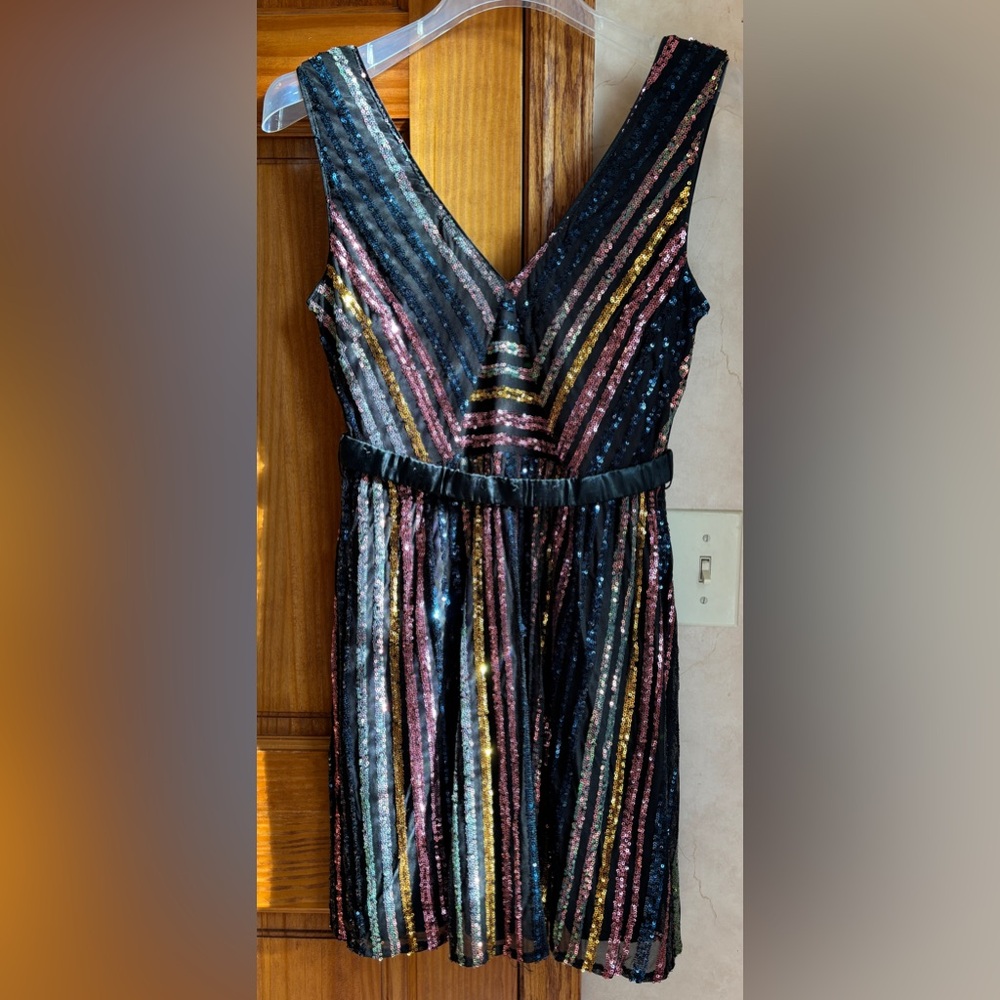 ANTHROPOLOGIE RAGA NWT ALL THE SEQUINS MINI DRESS STUNNER SMALL
